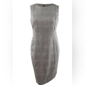 Calvin Klein Women's Plaid Sheath Dress Sz8